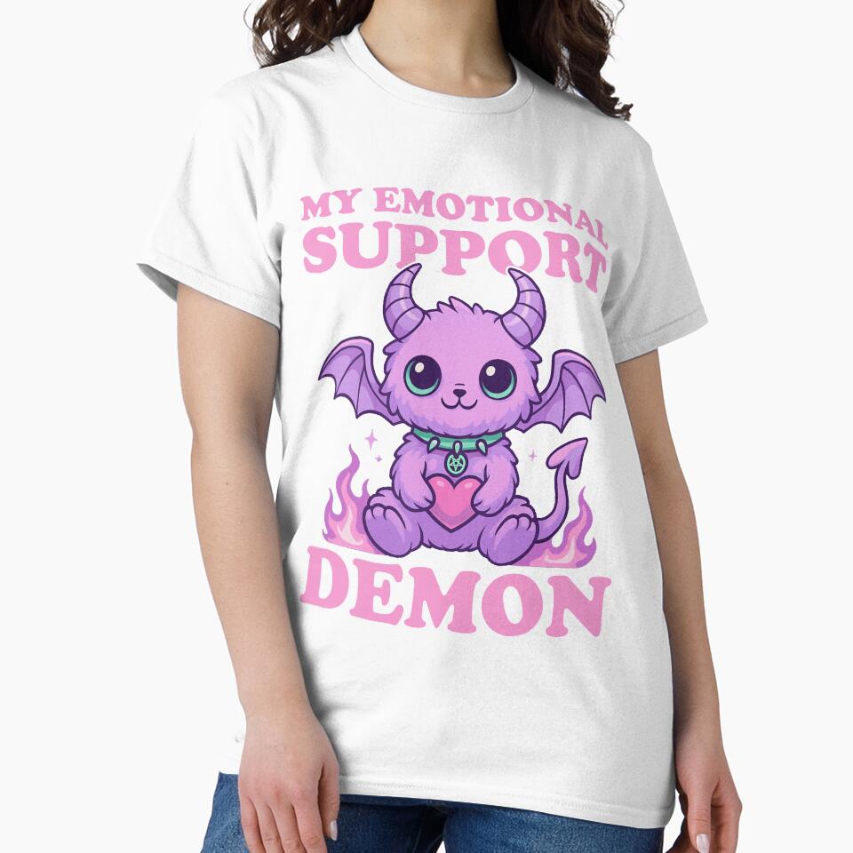 Pastel Goth Emotional Support Demon Goth Gothic by BlueBerry-Pengu