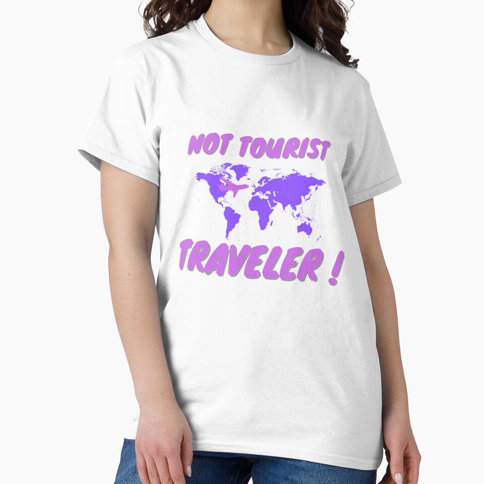 Not tourist - Traveler purple by Soratravels