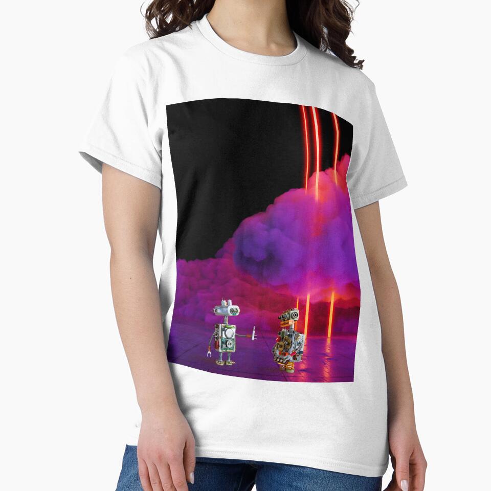 Robot Vaporwave by CosmicBee