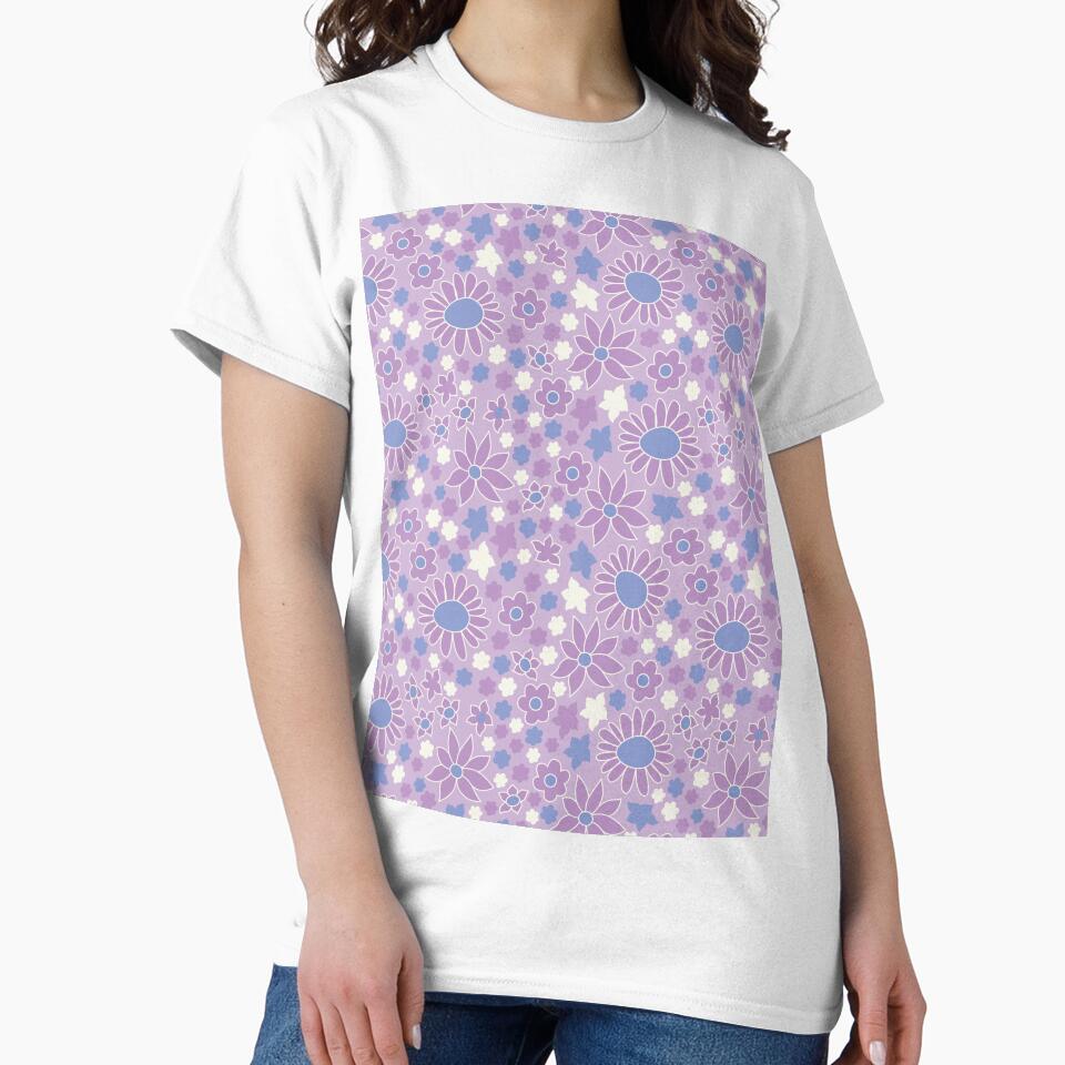 RETRO FLOWER POWER PURPLE by blomastudios