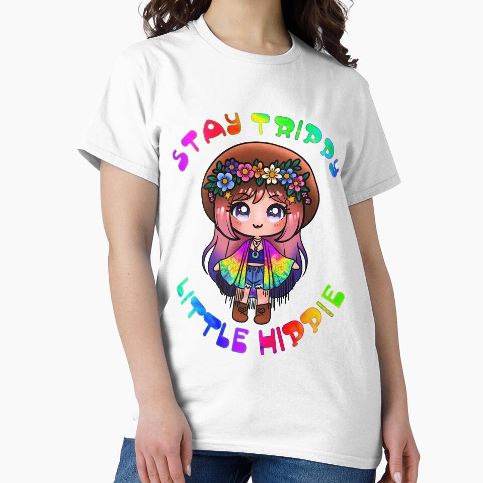 Stay Trippy Little Hippie by Art by Morgan Campillo
