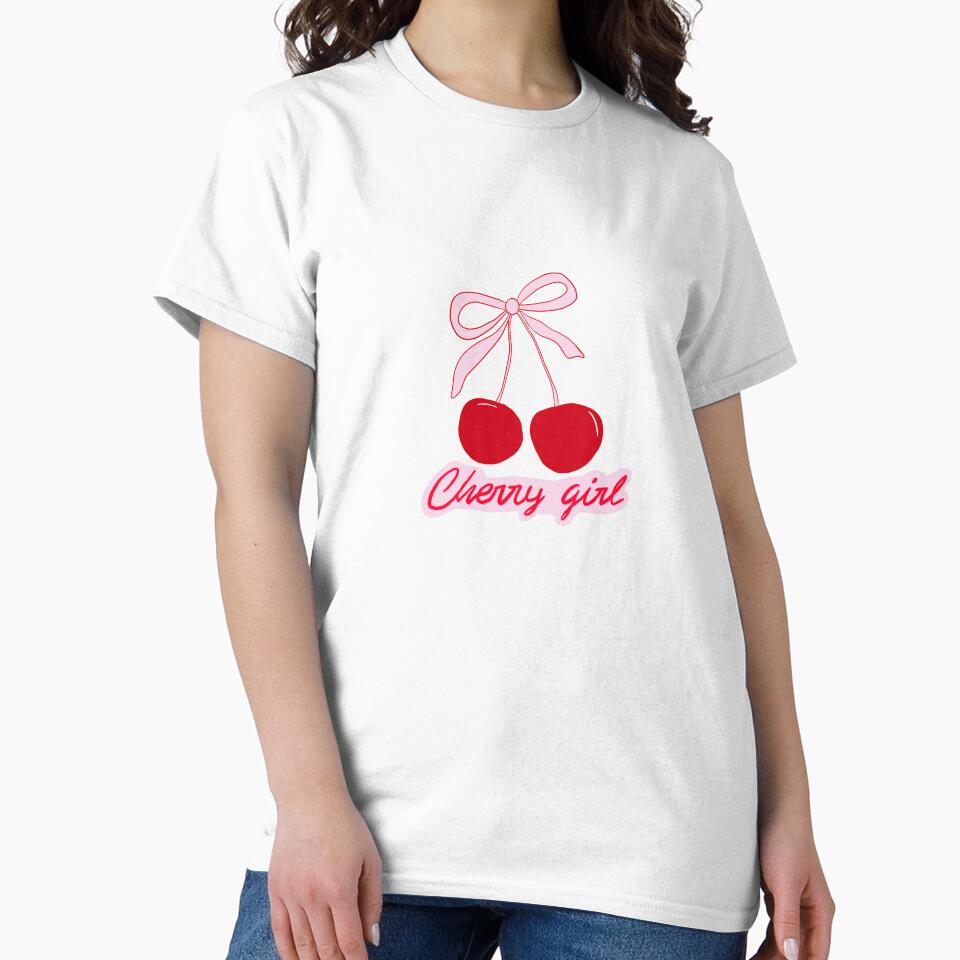 Cherry girl pink bow by SophieLogan