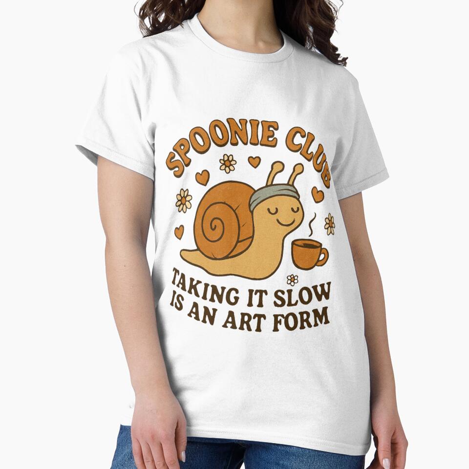Spoonie Club: Taking It Slow Retro Snail Design by FlaredSpoonie