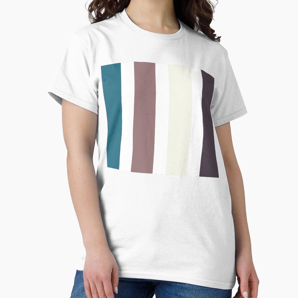 Retro Stripes; Navy Blue, White, Cream and Brown by Coral-Cases