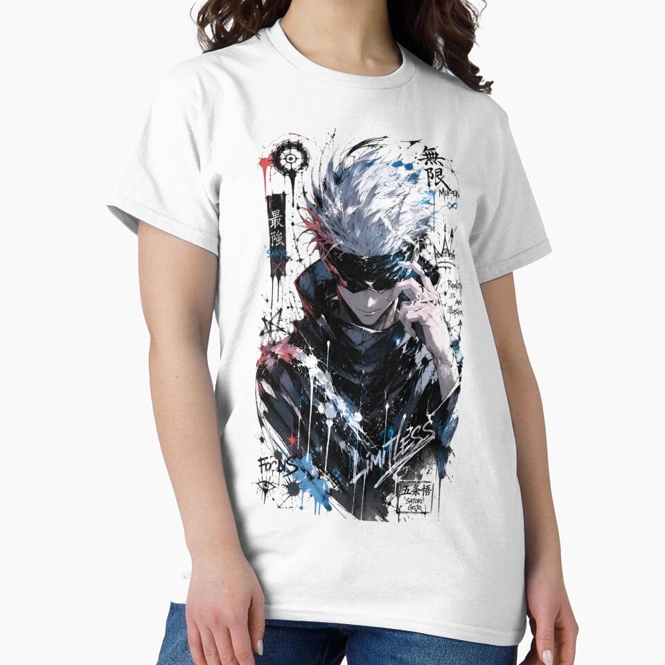 Blindfolded Sorcerer | Limitless Power Anime Art Print by Dyan4