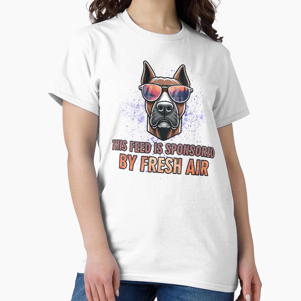 This Feed Is Sponsored by Fresh Air - Funny Hiking Dog Gift by GraphicComet