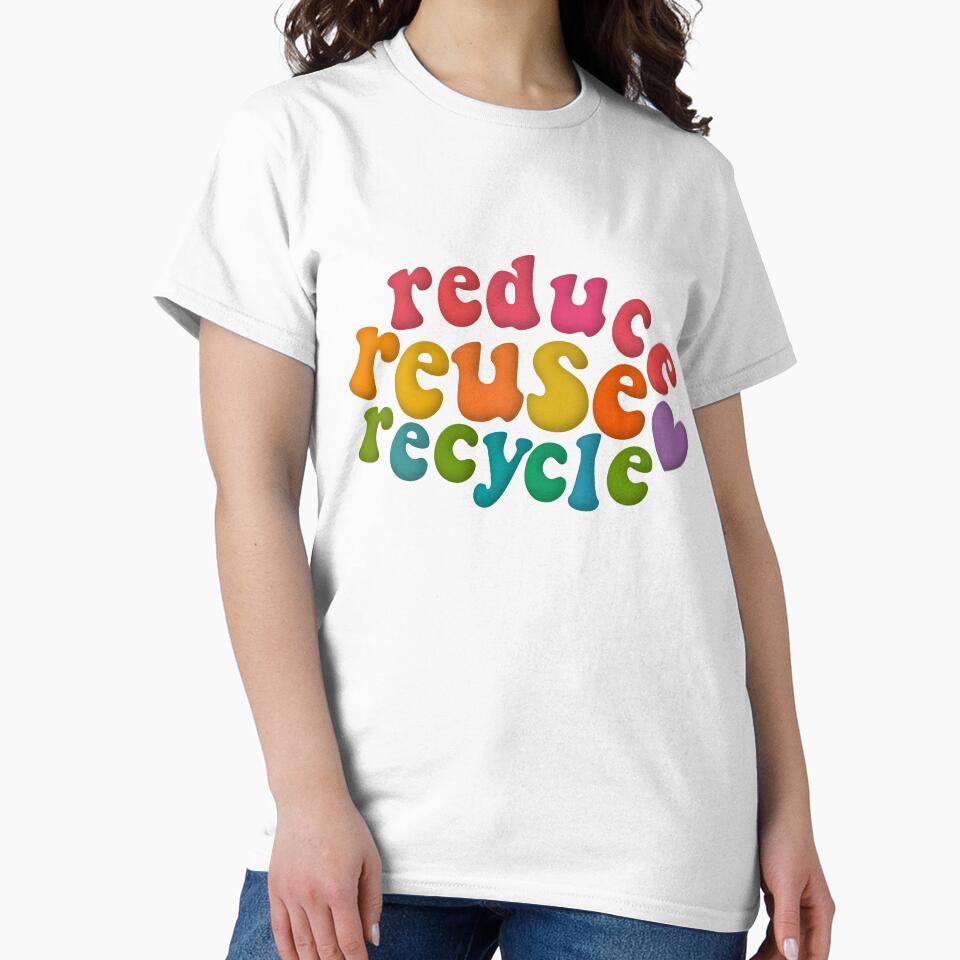 Reduce Reuse Recycle Rainbow Retro Environmental Advocacy by cashewdays