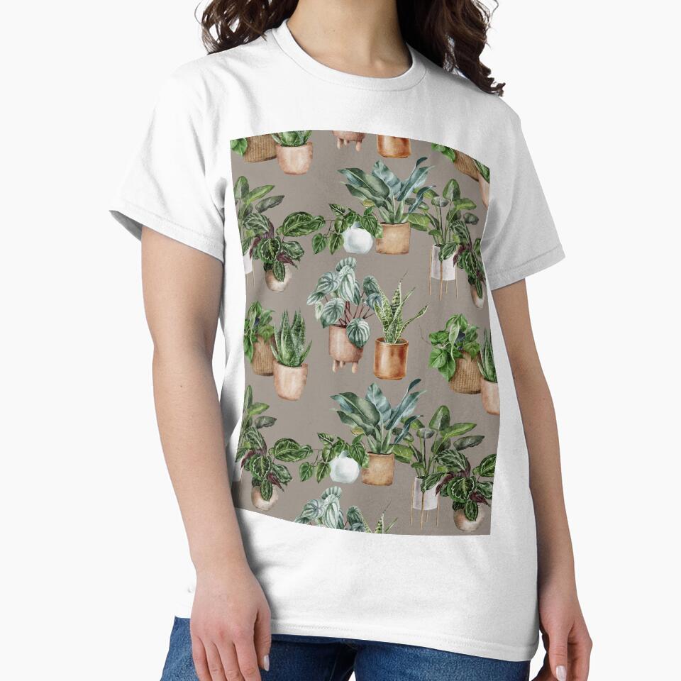 Snake Plant Prayer Plant  Houseplant Love Nature Pattern by travellb