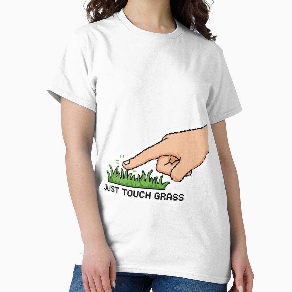 Just Touch Grass Pixel Art by TinyJoy Studio