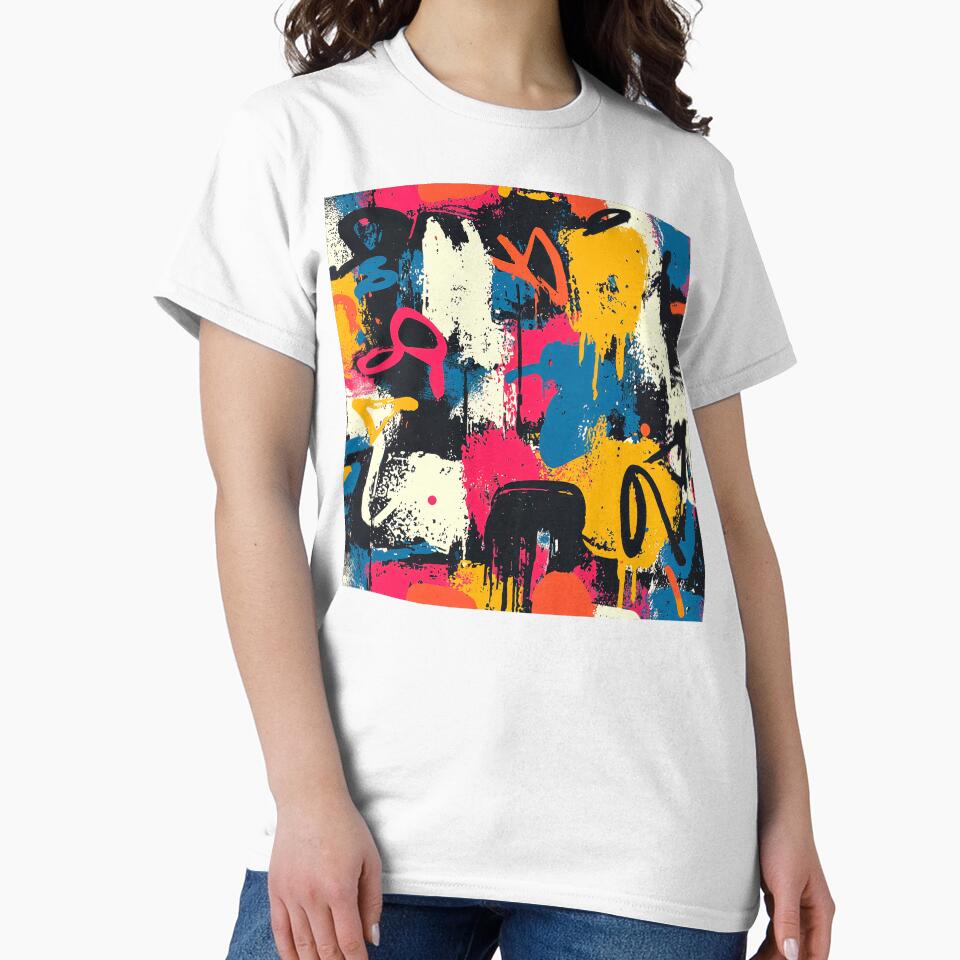 Grunge Urban Street Art Colorful Abstract Designs Mural by DEC02
