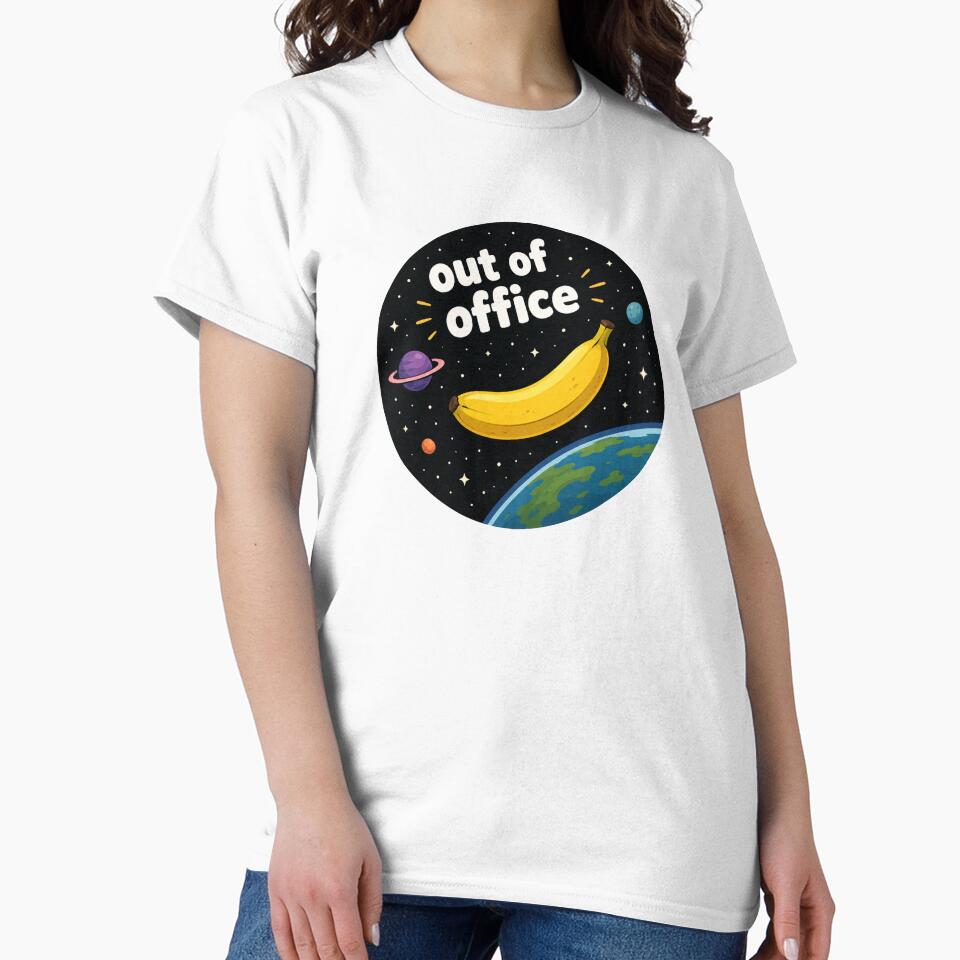 Out Of Office Funny Banana Space Design by MonkiFlipp