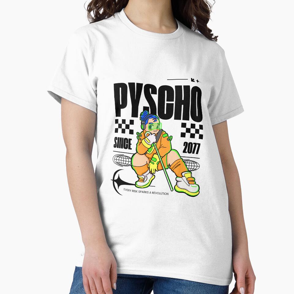 Y2K Cyberpunk Streetwear, Trippy Neon Graphic Hoodie, Trippy Retro Shirt, Psychedelic Anime by Makalee Rae