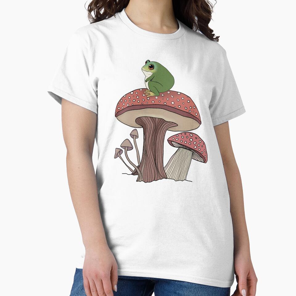 Chunky Frog Sitting on a Mushroom by velvetearth