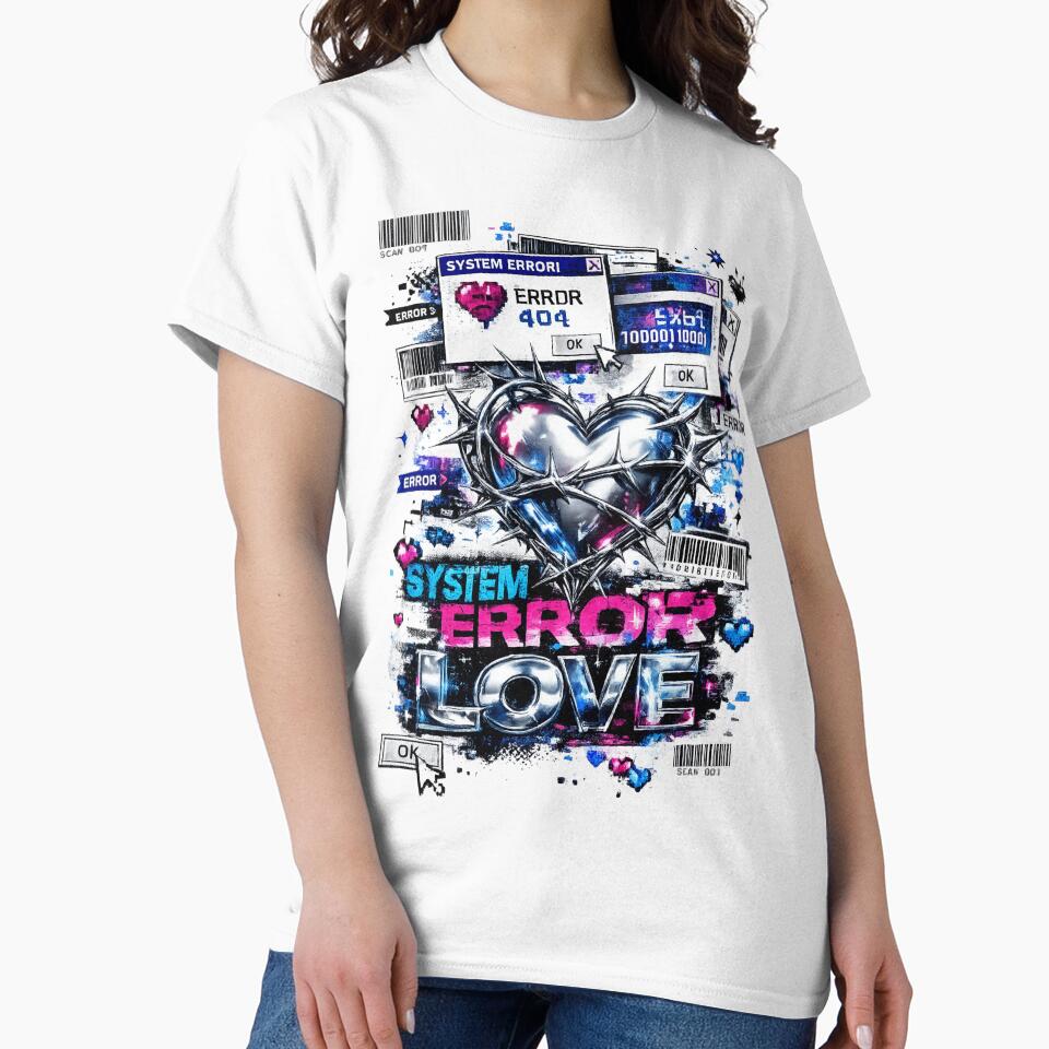 Matrix Cyber Heart Y2K Sticker Anti Design Tribal Art by zdzdesigner