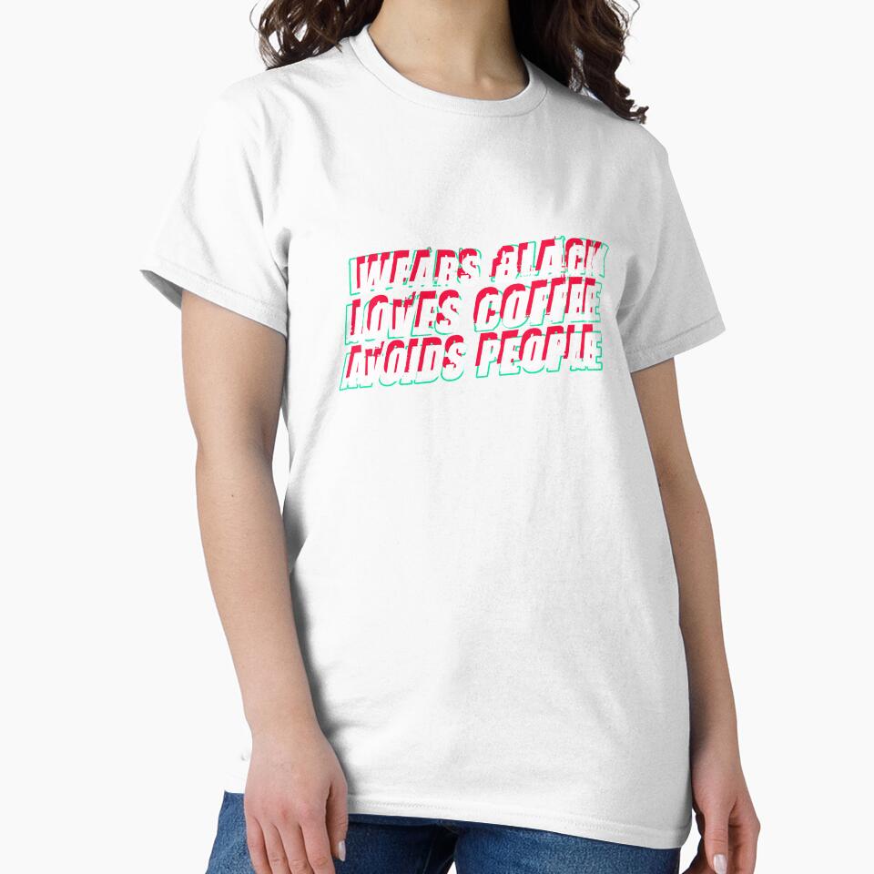Introvert Coffee Lover Funny Retro Neon Quote Slogan by sillyquestions