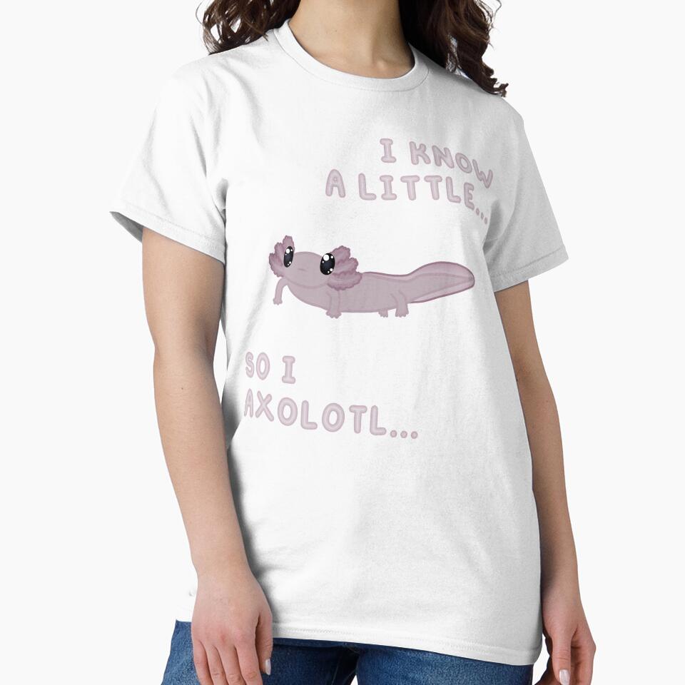 Know A Little Axolotl (In Black) by Creepy-Cutesie