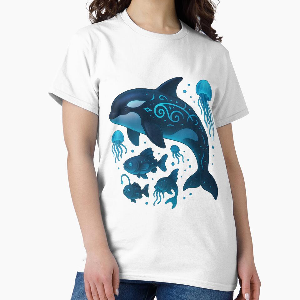 Bioluminescent Orca and Deep Sea Glow by Orcavision3D