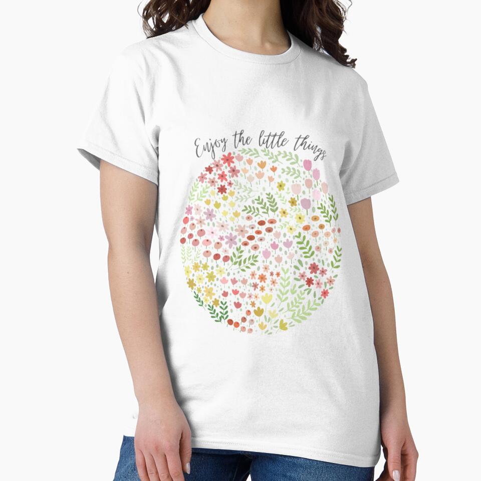 Enjoy the little things, Vibrant floral pattern (colour palette, color palete) by Sanaura