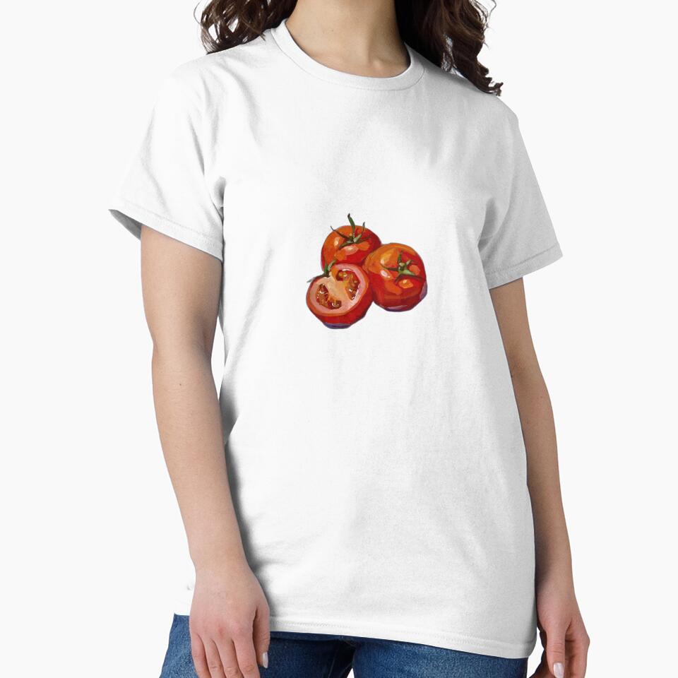 Vintage Aesthetic Painted Tomato Design by zoeyyyrose