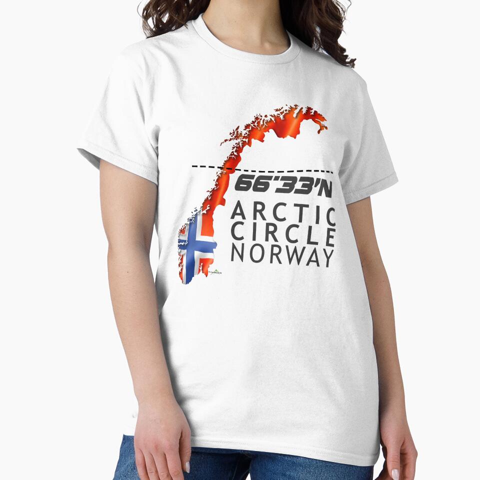 Norway Arctic Circle Nordland county Sticker T-Shirt 01 by OuterShellUK