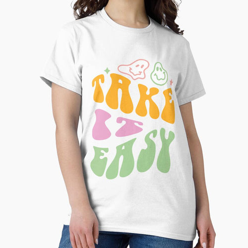 'Take It Easy' Retro Style Typography with Vintage Colors by Noma-Design
