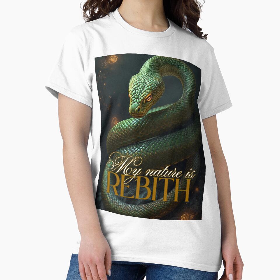 Snake Totem – My Nature is Rebirth | Serpent Symbol of Transformation and Renewal by Mvolo