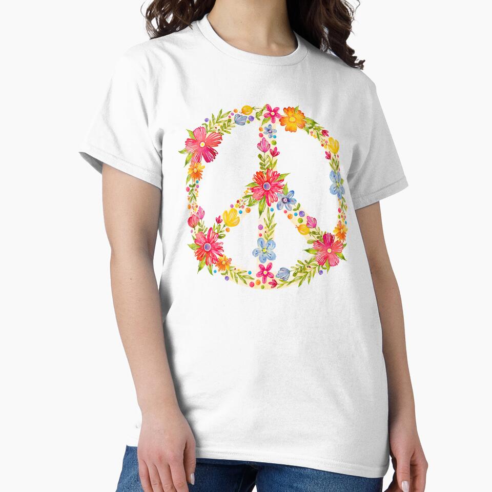 Floral Peace Signs by WildHoneyDesign