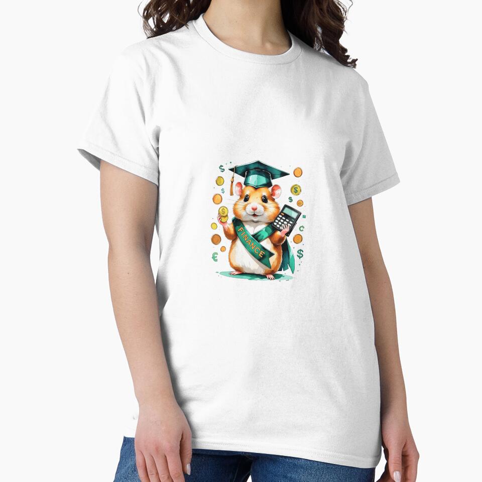 Watercolor Hamster Finance Accounting Graduate by AQUILAKREO
