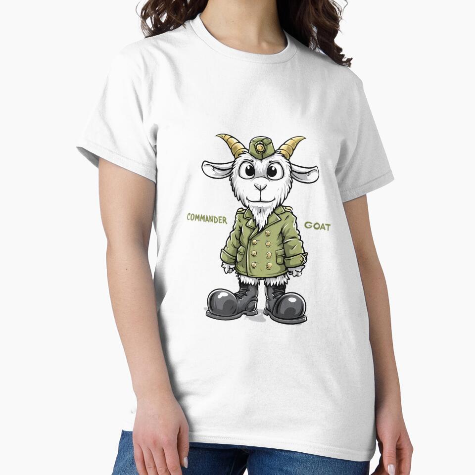 Goat in an Oversized Parade Uniform by Retro Whimsy