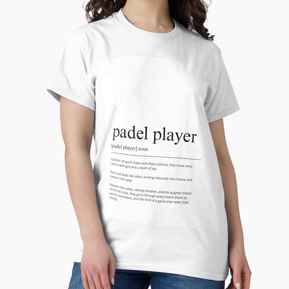 Padel Player Definition Print | Minimalist Sports Wall Art | Padel Gift for Fan | Typography Poster by shopcanva