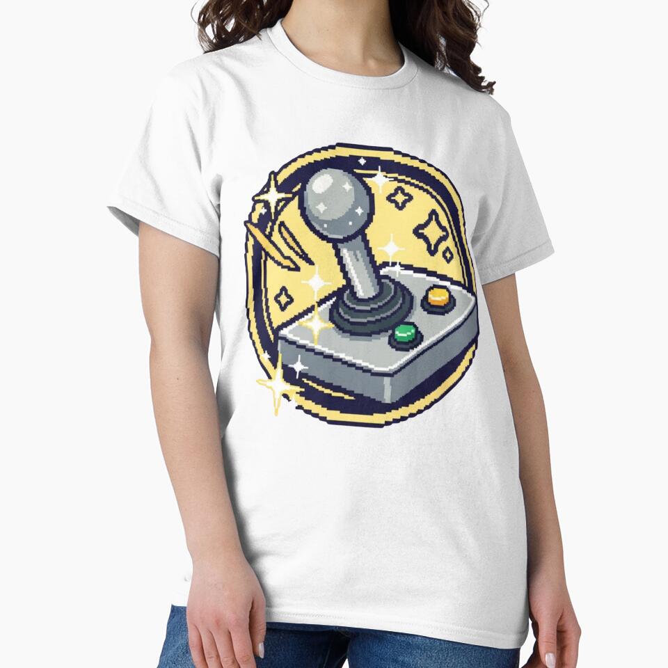 Retro Space Arcade Joystick Pixel Art by Dzblack