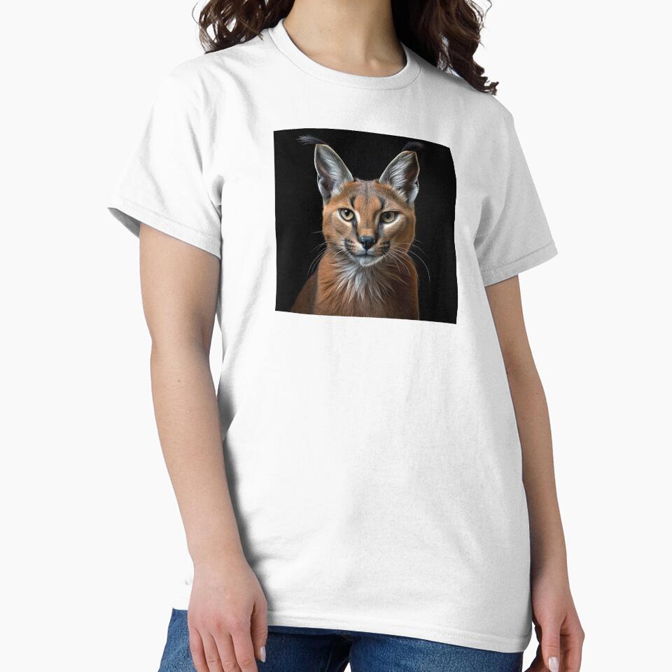 Caracal on Black by Elisabeth Lucas