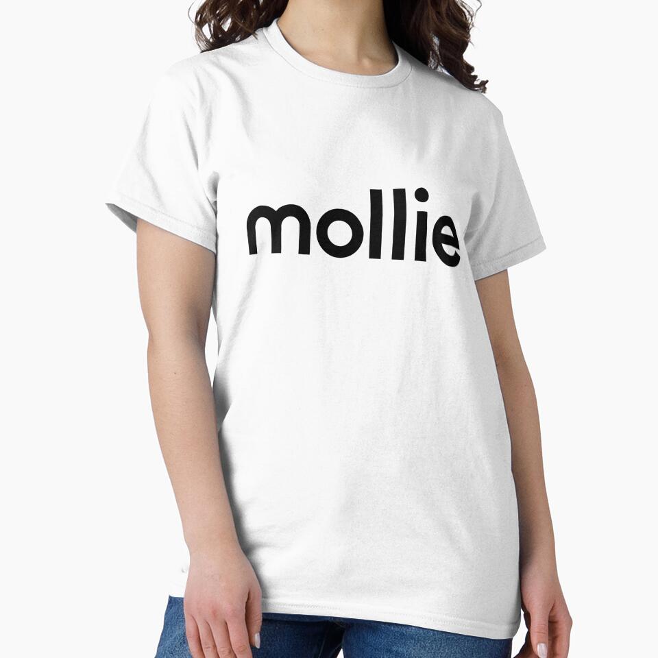 Mollie Minimalist Black Monochrome Design by mseopr
