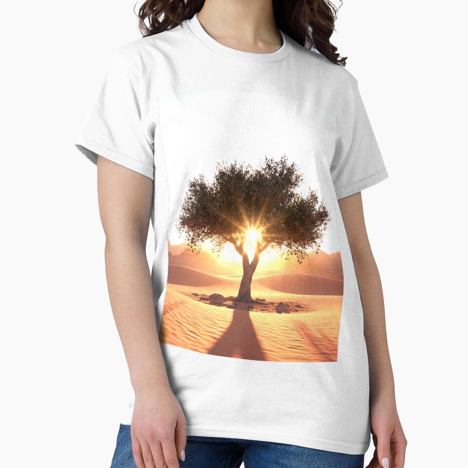 The Rising Sun and the Desert Olive Tree by MariaTheExpert
