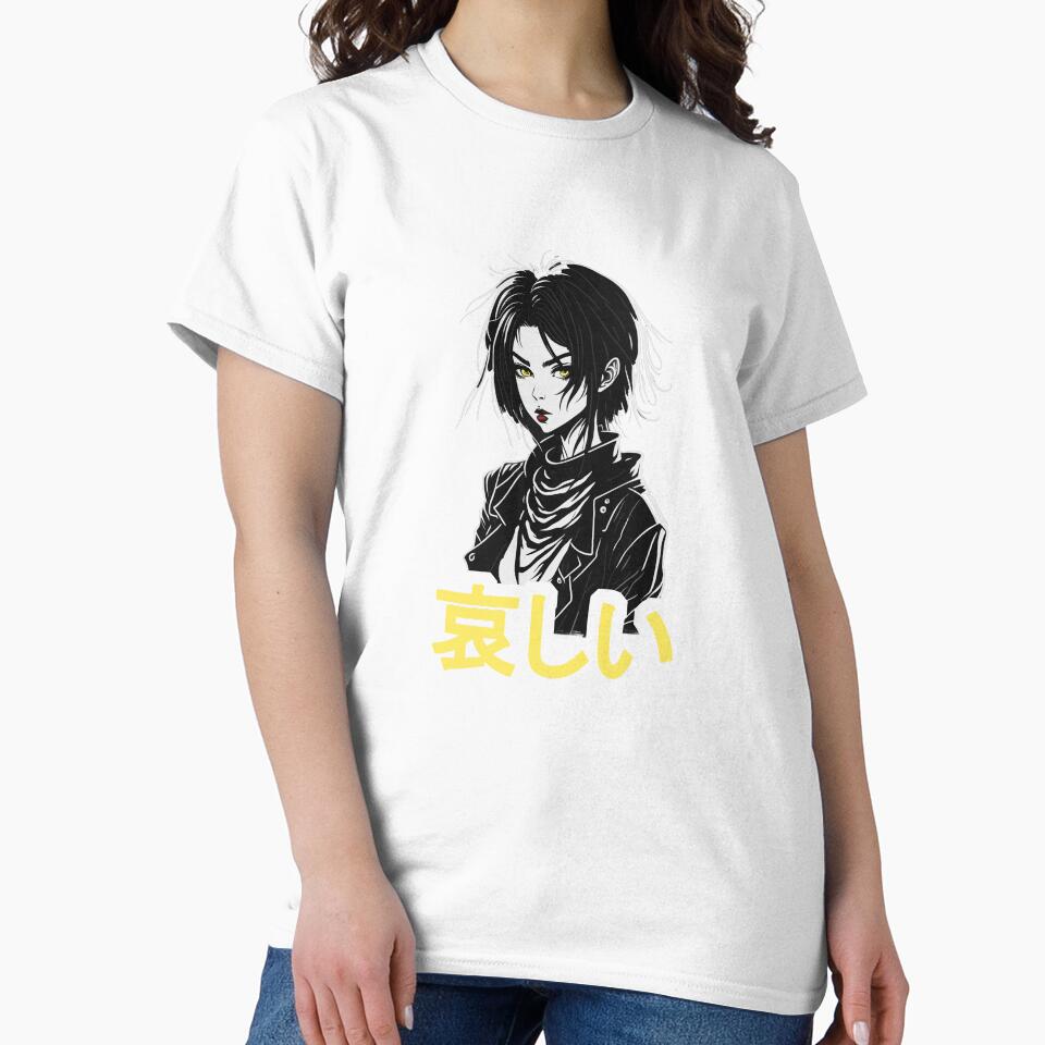 Sad Anime Girl Goth Kanashi Kawaii Waifu Japanese Aesthetic by wingstar