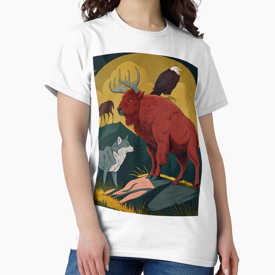 American Wildlife Illustrations Animal Art Nature Creature by ART ATTACK ZONE