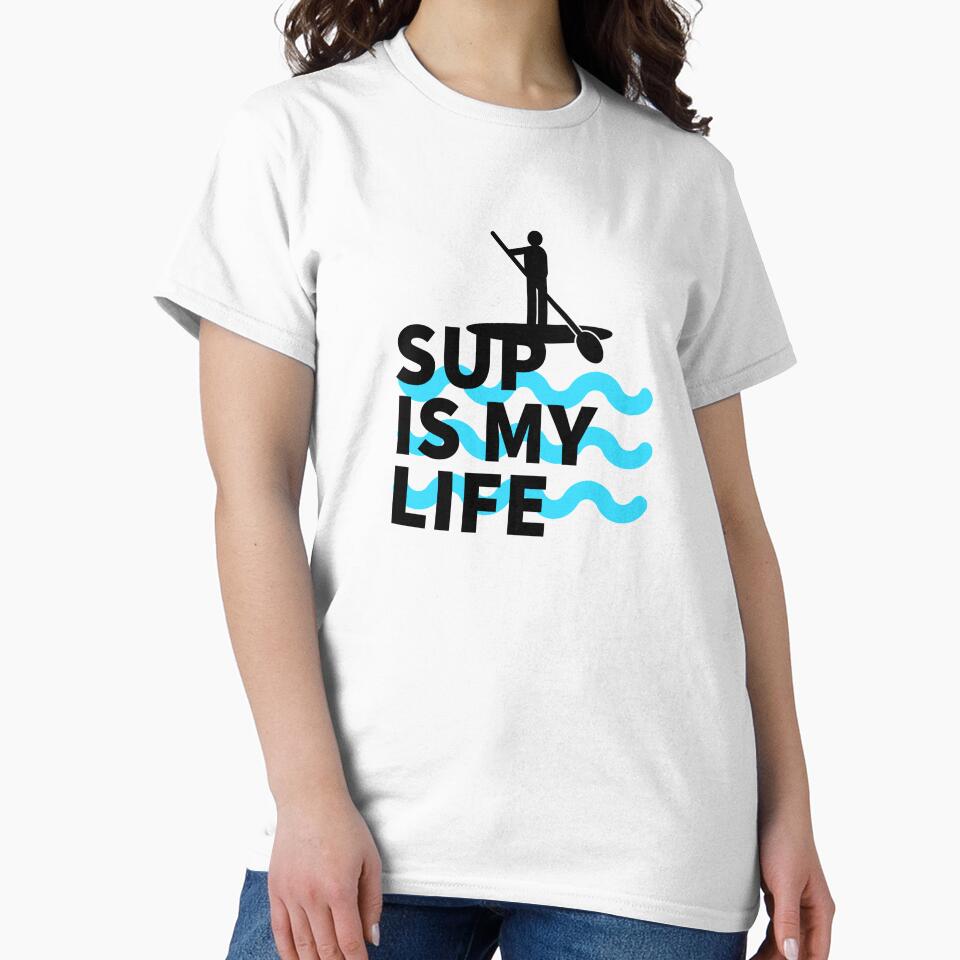 SUP IS MY LIFE - PADDLE SURFING - SUP - STICKERS - PADDLE SURF - SUPING by Tropical Blood