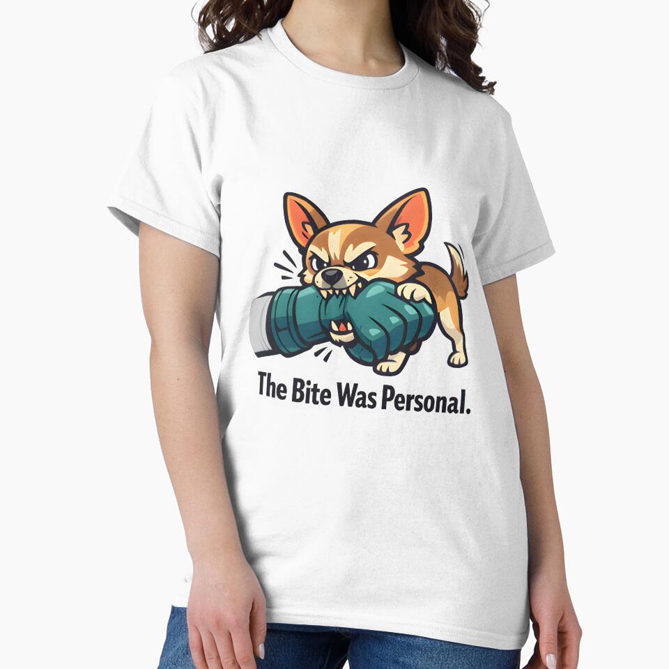 The Bite Was Personal – Funny Chihuahua Veterinary Inside Joke by Bettybee00