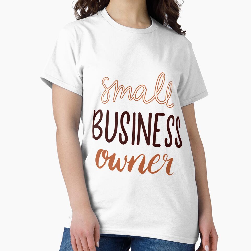 Small Business Owner Hand Lettered Design - Copper and Brown by annedesignco