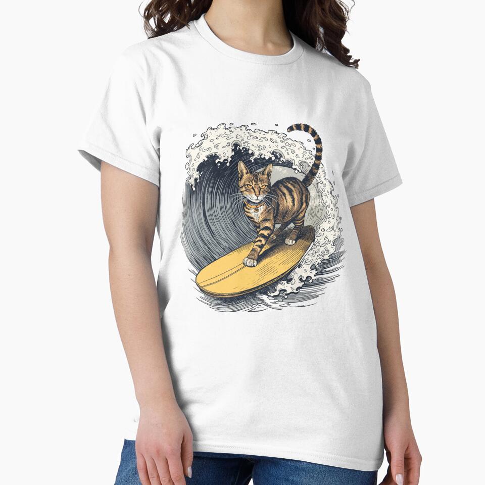 Vintage Surfing Cat by SOUFIANE1991