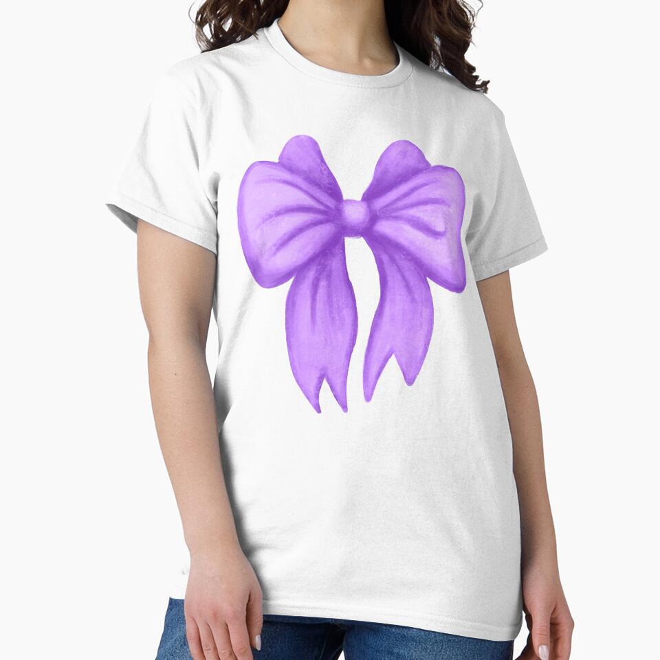 Coquette Aesthetic Purple Bow Pattern by Julie Erin Designs