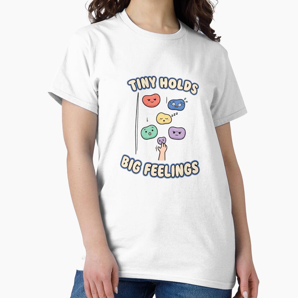 Tiny Holds Big Feelings Cute Bouldering by GoofyShopp