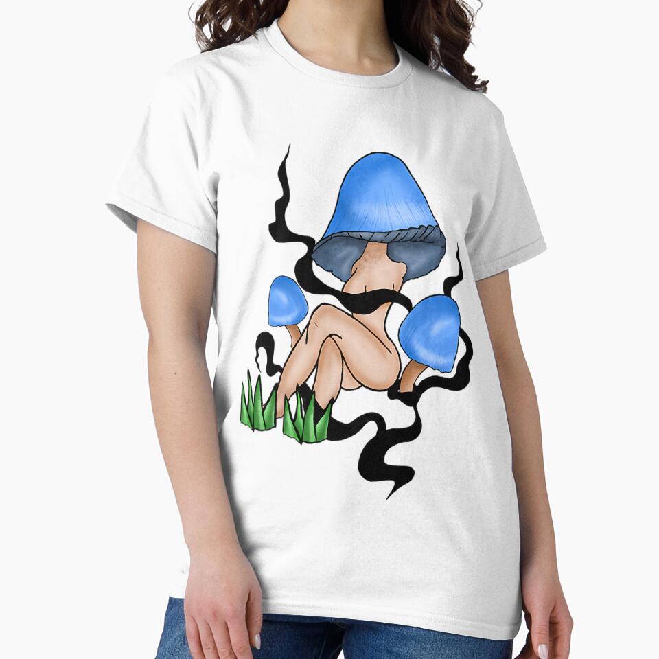 Fungal Woman Surreal Mycology Art by csemezabraany