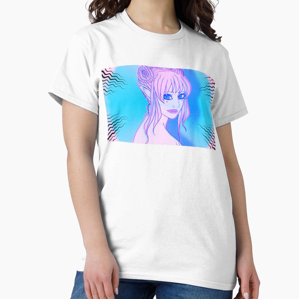 Retro Kawaii Anime Elf Vaporwave Inspired by LyAnMeArt