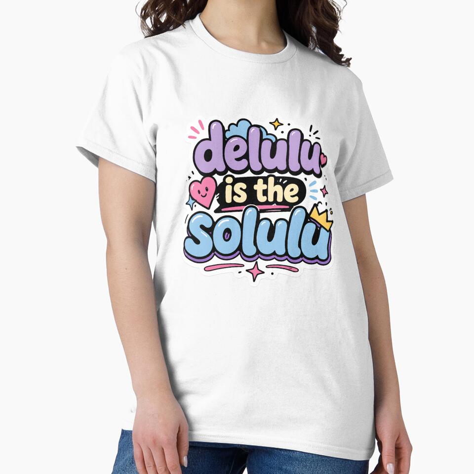 Delulu Is The Solulu Cute Retro Graphic by palozashop