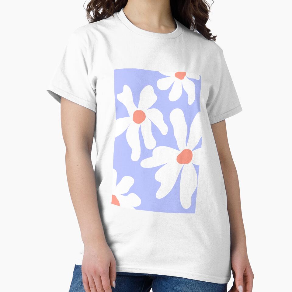 periwinkle groovy trendy flowers by Innovativa
