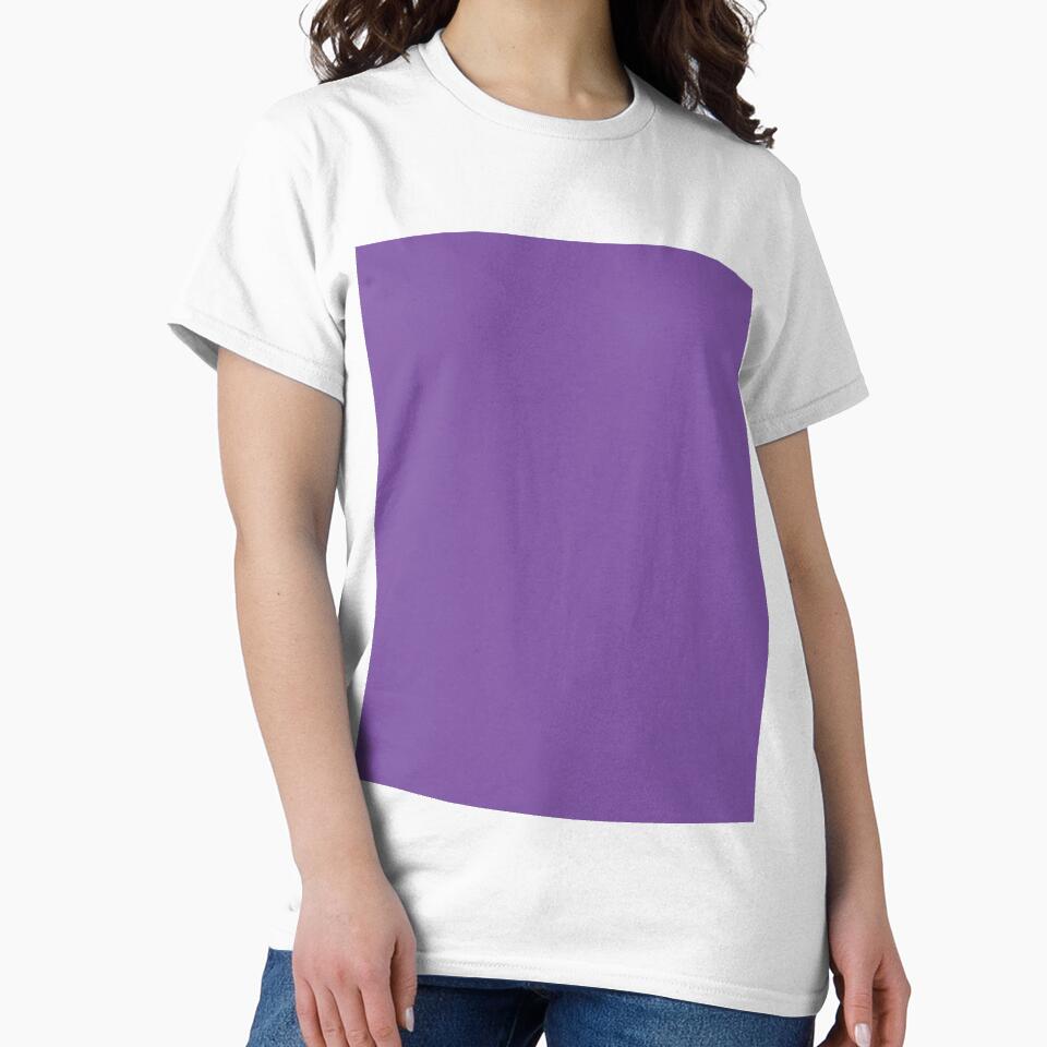 Plain Solid Color Medium Purple Chic Purple Eggplant Purple by mimihuang creations