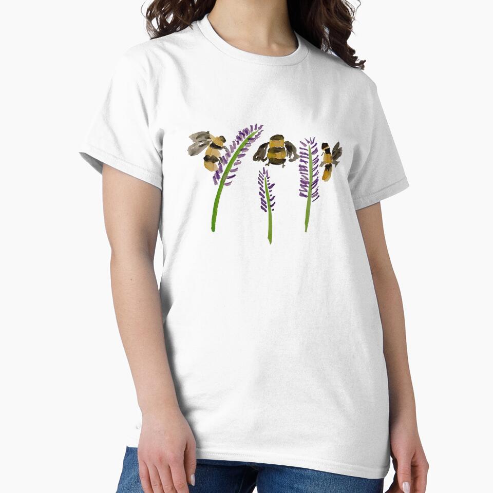 Save the bees flower shirt by Alicia Perrelli