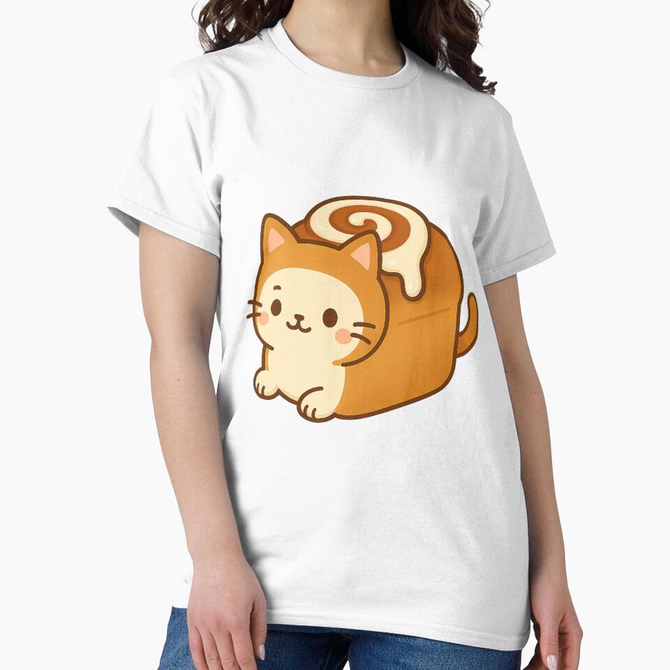 Cinna-Loaf Cat – Cozy Cinnamon Roll Kitty Sticker by Tripconic