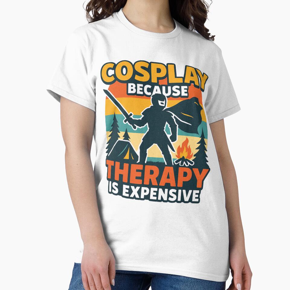 Cosplay Because Therapy Is Expensive – Retro Comic Style by Meandmyshop